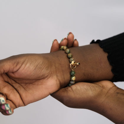 bracelet pierres naturelles jaspe kambaba